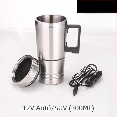Autóba való rozsdamentes acél melegítő vízcsésze LBW-1603, 12V/24V, 100W