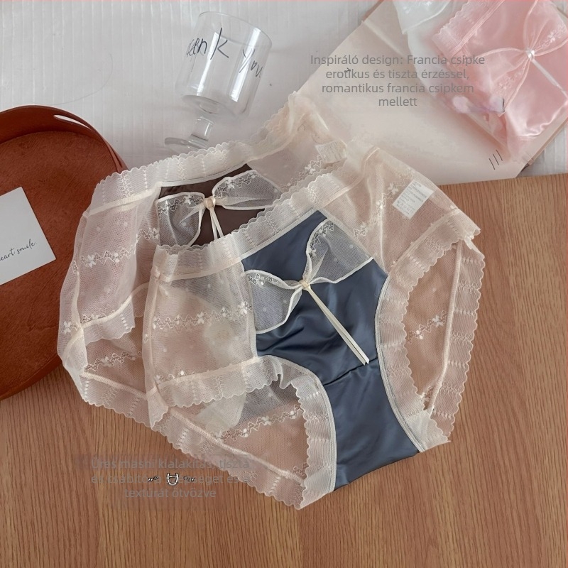 Lányoknak készült nejlon fehérnemű pamut betéttel, középmagasságú derékkal, lélegző, antibakteriális.