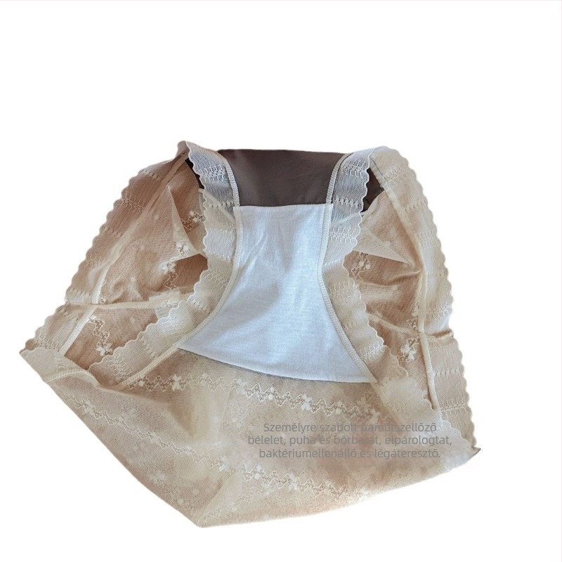 Lányoknak készült nejlon fehérnemű pamut betéttel, középmagasságú derékkal, lélegző, antibakteriális.