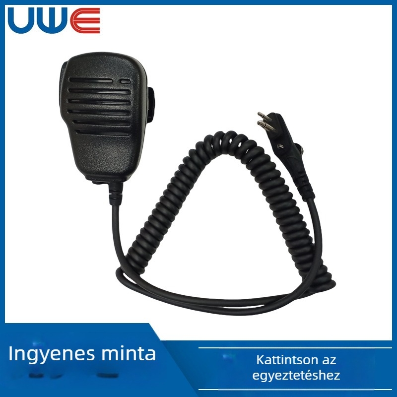 Kézi mikrofon walkie-talkie-hoz, vízálló, akkumulátor nélkül, hatótávolság legfeljebb 1,5 km