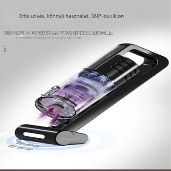 Hordozható autós porszívó - otthoni és autóhasználatra - modell yd-575c, 12V, szívóerő 5500 Pa, max 100 W