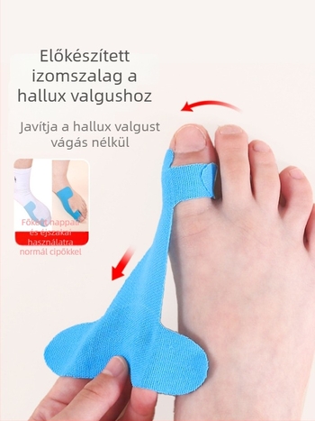 Gyermekek toe valgus korrigáló elasztikus szalaggal – pamut textúra, 30 db, gyerekeknek, futás és kosárlabda