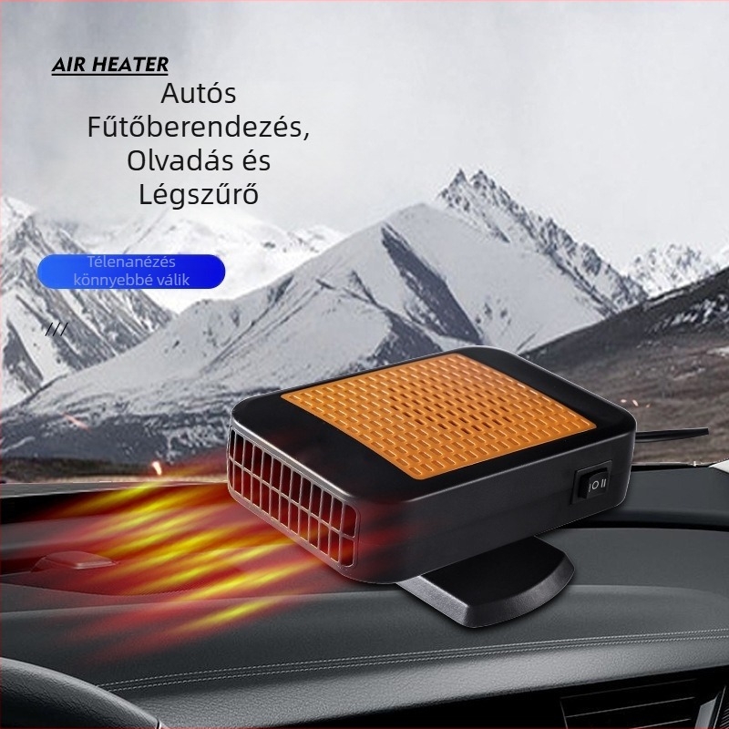 Autóhőfűtő, 120 W, 005-ös modell, ABS műanyag, elő-/ablakok fagymentesítésére és párásodás elleni védelemre