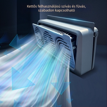 Fejlesztett USB autóventilátor napelemmel, integrált levegőáramlással