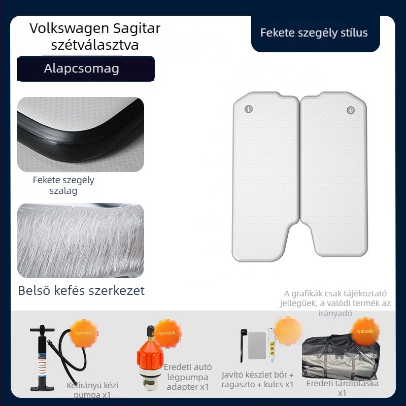 Felfújható kempingágy dús textúrájú felülettel, környezetbarát PVC, testreszabható kialakítás, terhelhetőség 500 kg-ig