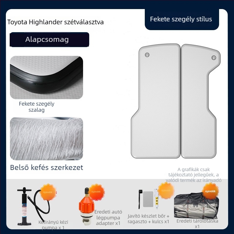 Felfújható kempingágy dús textúrájú felülettel, környezetbarát PVC, testreszabható kialakítás, terhelhetőség 500 kg-ig