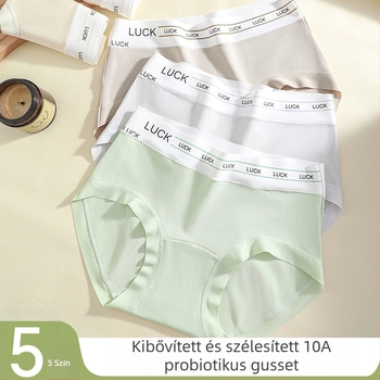 Női pamut alsónemű középmagas derékkal, légáteresztő, gyorsan száradó, pamutos ágyéki bélés