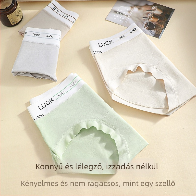 Női pamut alsónemű középmagas derékkal, légáteresztő, gyorsan száradó, pamutos ágyéki bélés