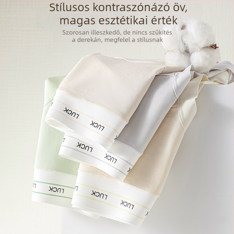 Női pamut alsónemű középmagas derékkal, légáteresztő, gyorsan száradó, pamutos ágyéki bélés