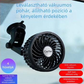 Autóventilátor, csendes, 24V, 7W, modell AC-2321