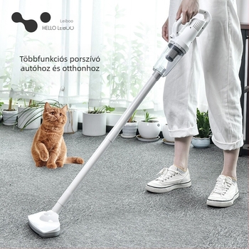 Leiben Hordozható autó porszívó – vezeték nélküli, 16000 Pa szívóerő, 11 V, 120 W, újratölthető