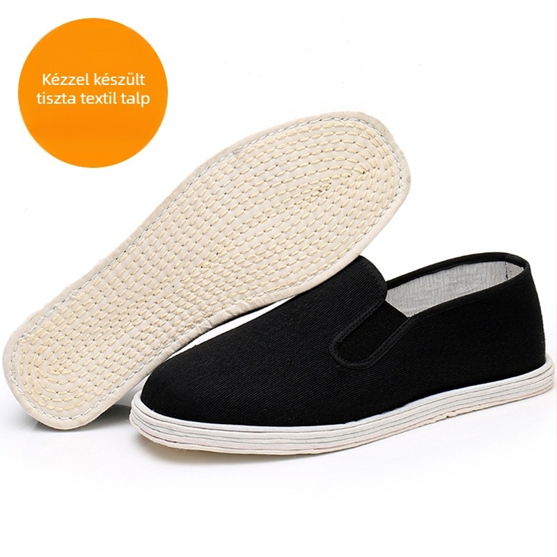 Textilcipő, kerek orrú, pamut felső rész, alacsonyan lévő felső, lélegző