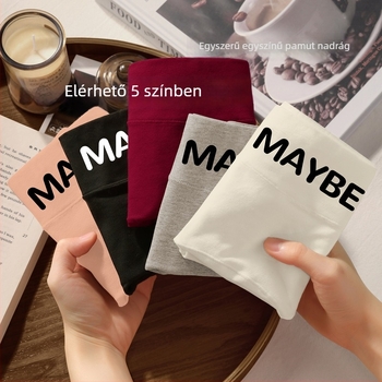 Női pamut alsónemű középmagas derekú, légáteresztő, antibakteriális, intim részen pamut bélés, 90–95% pamut