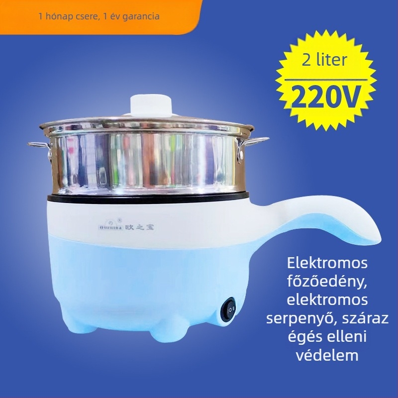 Elektromos főzőedény — belső tapadásmentes bevonat, 300W, 220V, rizsfőzésre