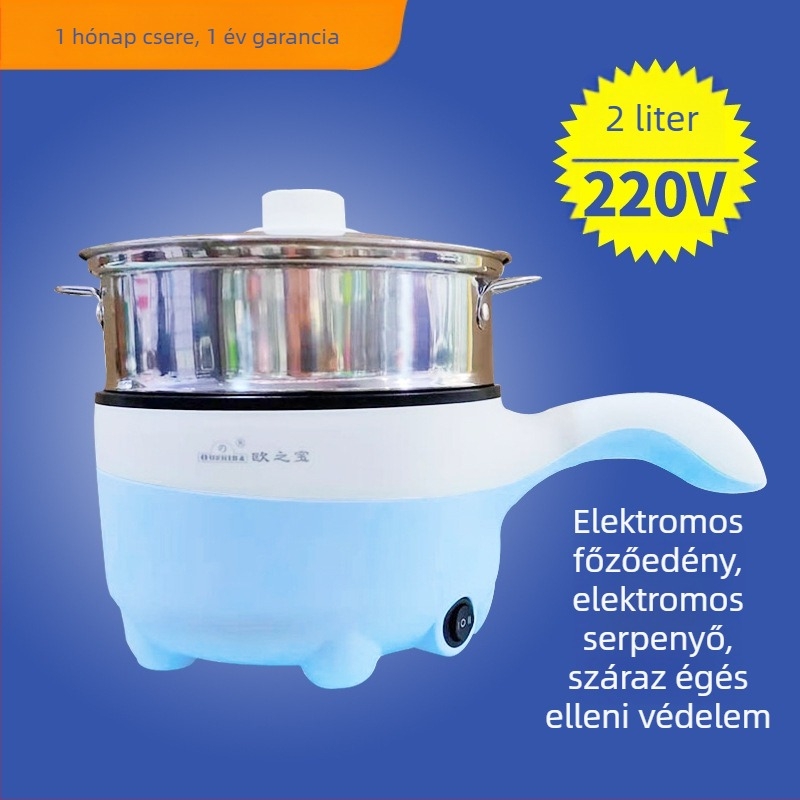 Elektromos főzőedény — belső tapadásmentes bevonat, 300W, 220V, rizsfőzésre