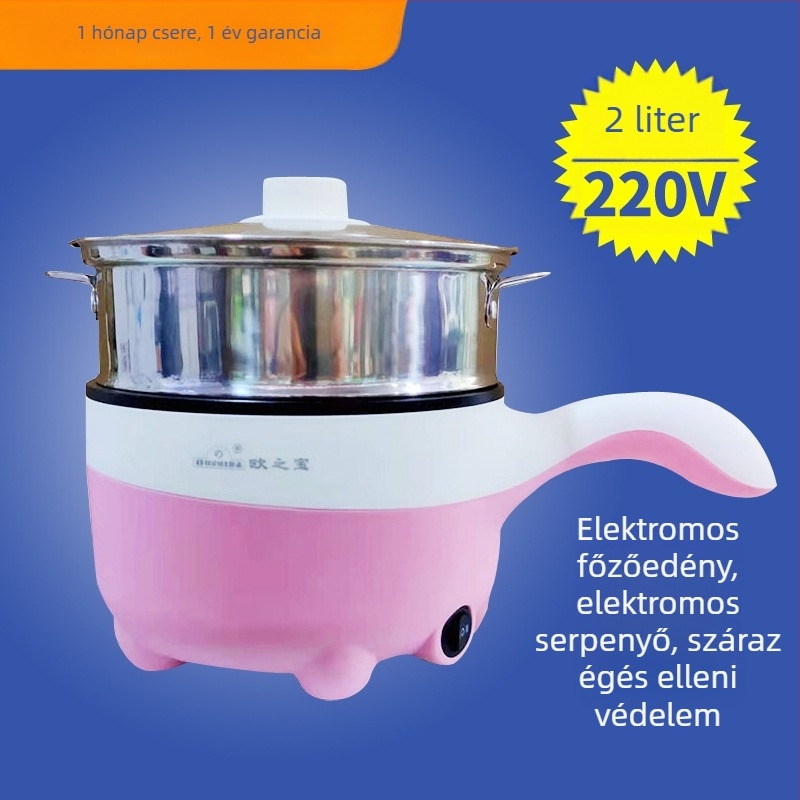 Elektromos főzőedény — belső tapadásmentes bevonat, 300W, 220V, rizsfőzésre