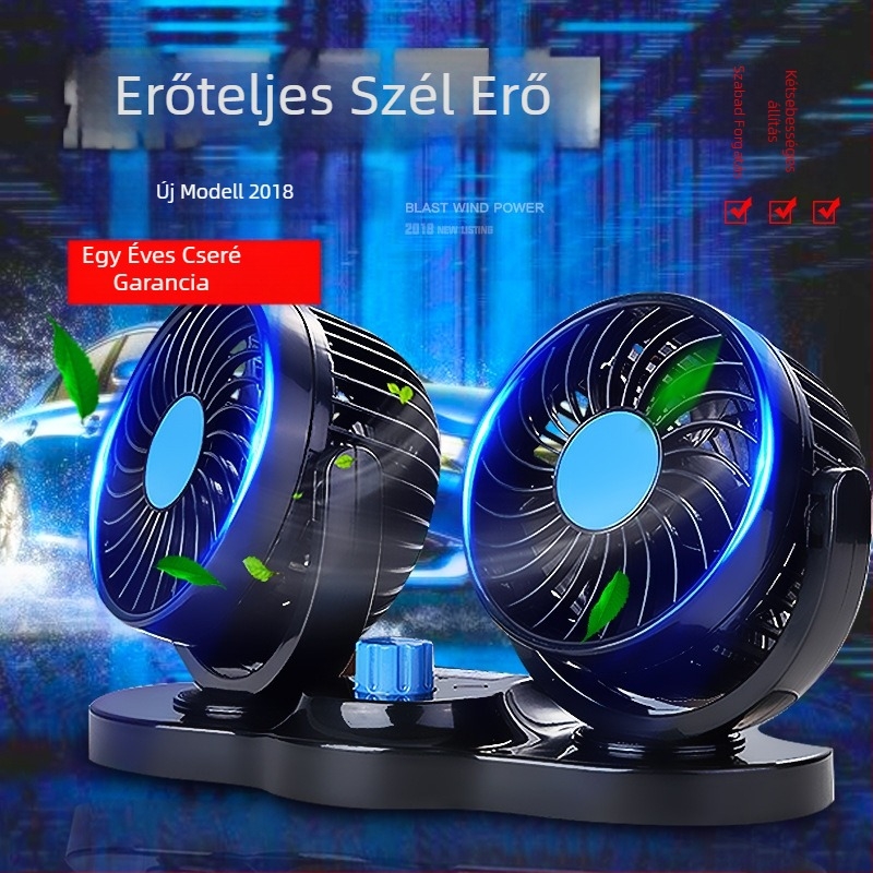 Autóventilátor CHEGES – Modell: Huxin 103, Anyag: gyanta, Teljesítmény: 5