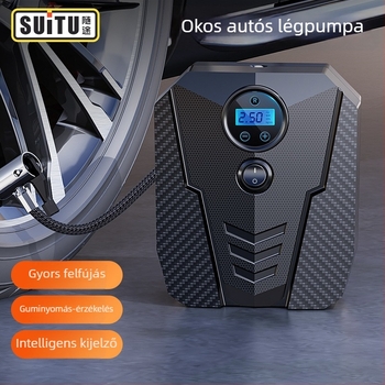 Autó légpumpa ST-5505, 120W, Magas Nyomás, Egyhengeres, Automatikus Leállítás, ABS