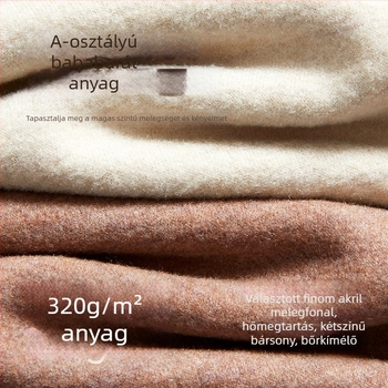 Férfi gyapjú-selyem termikus alsóruházat, fleece bélés, extrán vastag viszkóz anyag, dupla réteg, hosszú ujjú felső és nadrág, kerek nyak, viszkóz tartalom 50–70%