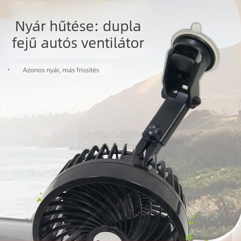 Autóba szerelt ventilátor szívókoronggal, 24V, 7W, ABS, modell AC-2320