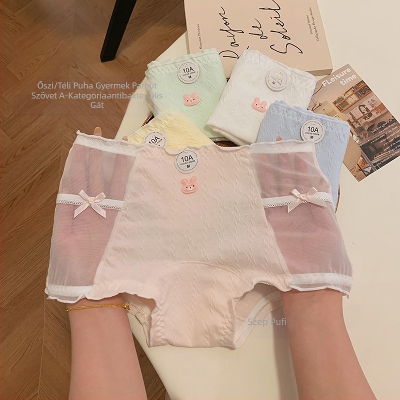 Női boxer brief, tiszta pamutból, antibakteriális gussettel, lélegző, középmagas derék