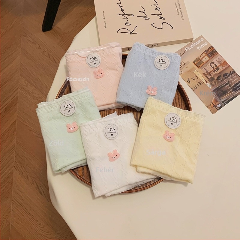 Női boxer brief, tiszta pamutból, antibakteriális gussettel, lélegző, középmagas derék