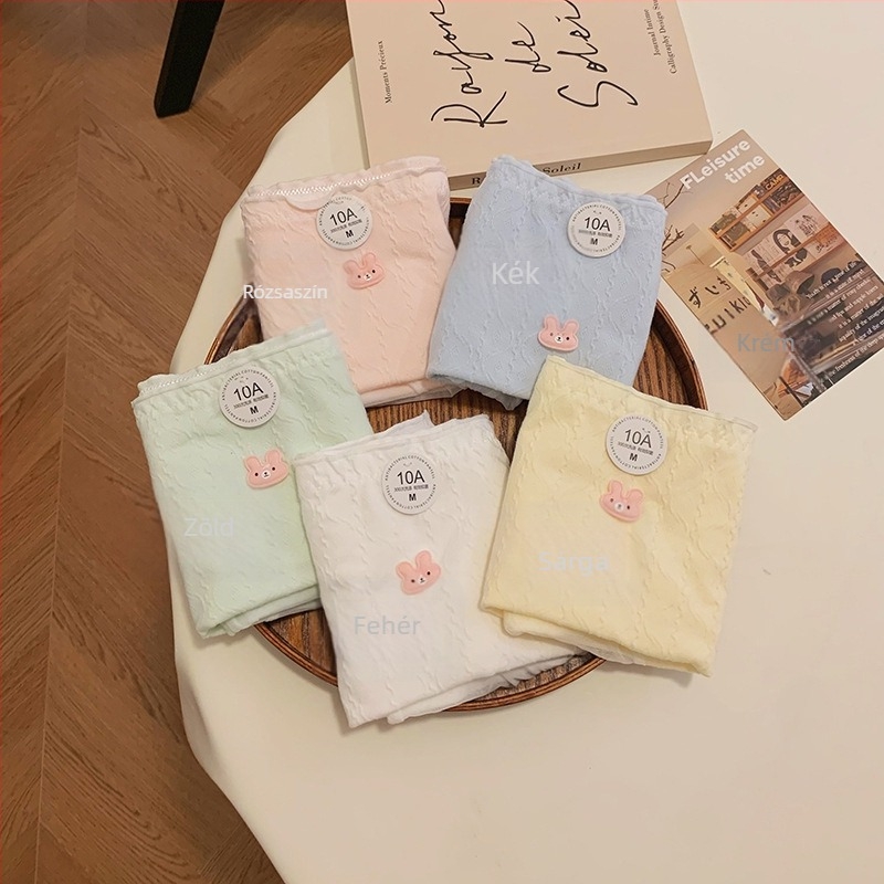 Női boxer brief, tiszta pamutból, antibakteriális gussettel, lélegző, középmagas derék