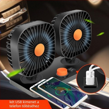 Fast Bull USB mini ventilátor kollégiumi szobába, csendes, 12V/24V univerzális, modell NO.03, ABS ház, teljesítmény 30, USB töltés mobil eszközök számára