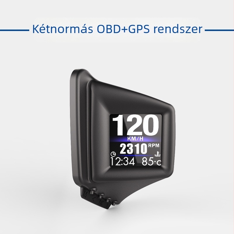 Autó HUD kijelző, nagyfelbontású LCD-kijelző, járműbe szerelt, Modell A401, Cikkszám MExB777y
