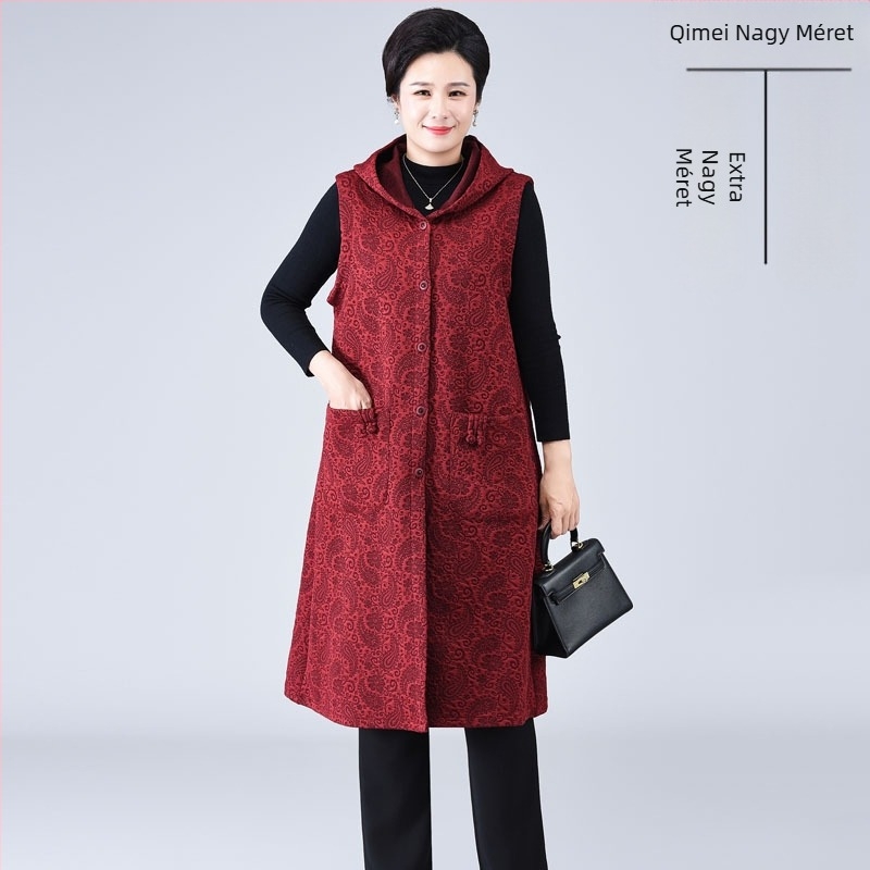 Hosszú tavaszi kabát laza oversize szabással, Cashew mintával, poliészter-elasztán keverék (90-95% poliészter, legfeljebb 30% elasztán), hossza 80-100 cm, hétköznapi, elegáns ingázó viselet