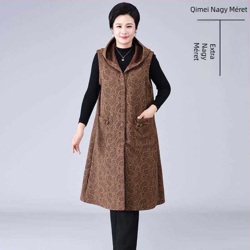 Hosszú tavaszi kabát laza oversize szabással, Cashew mintával, poliészter-elasztán keverék (90-95% poliészter, legfeljebb 30% elasztán), hossza 80-100 cm, hétköznapi, elegáns ingázó viselet