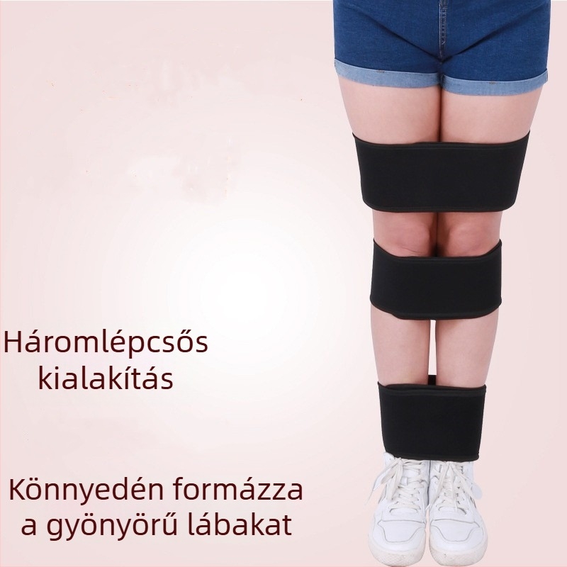 O- és X-alakú lábak testtartás-korrekciós öve, támasztó és rehabilitációs pánt, a lábak állásának rögzítése, egy méret