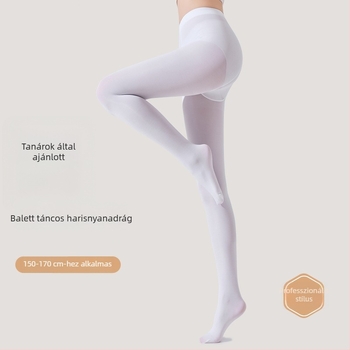 Felnőtt női balett-tánc harisnya, fehér, tavasz–nyár, csúszásmentes
