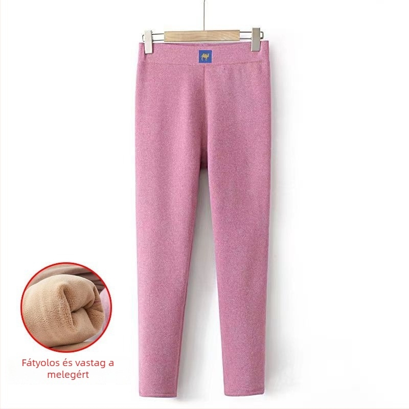 Téli alapréteg melegítő nadrág, fleece-béléssel, dupla rétegű, extrán vast anyag 501–600 g/m2, poliészter.