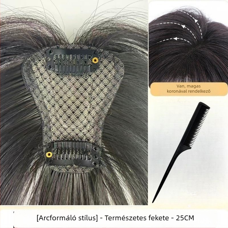 Női frufros paróka - magas koronájú hajrész, növeli a volument, hőálló szálakból készült, kézzel készített