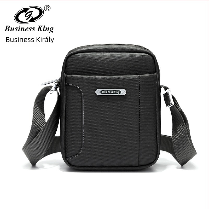 Férfi üzleti crossbody táska, Oxford anyagból, vízálló, nagy kapacitású