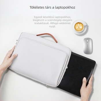 Fero cat nejlon laptop belső tok, légáteresztő, vízálló és ütésálló, városi egyszerű stílusú vállon átvivő táska, egyszínű, poliészter bélés