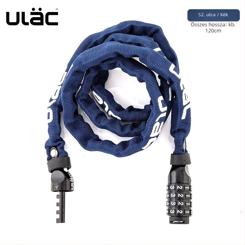 ULAC kerékpár láncos kombinációs zár hegyi és városi kerékpárokhoz