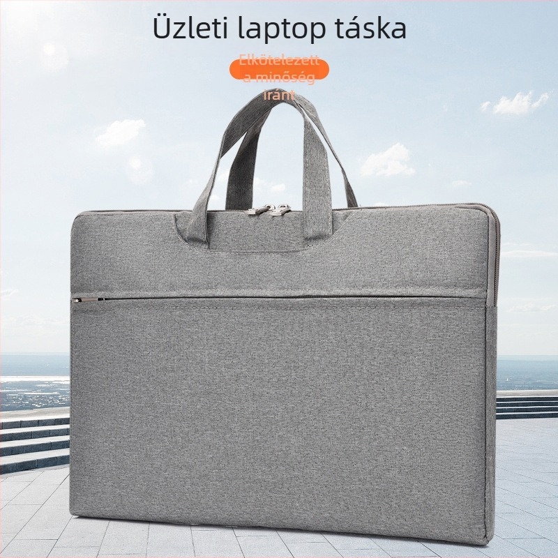 Üzleti laptop táska teleszkópos fogantyúval (Oxford anyag; lopás elleni védelem; vízálló; kopásálló; terheléscsökkentés)