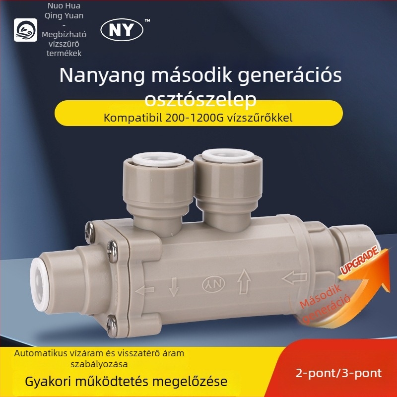 RO tiszta víz készülékéhez 2-utas/3-utas elosztó szelep (tank nélküli, POM)