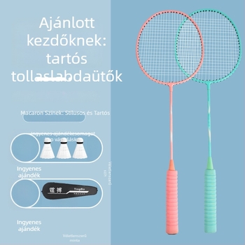 Badmintonütő – 95–100 g, váz vasötvözetből, közepes keménység, 6 darabos csomag