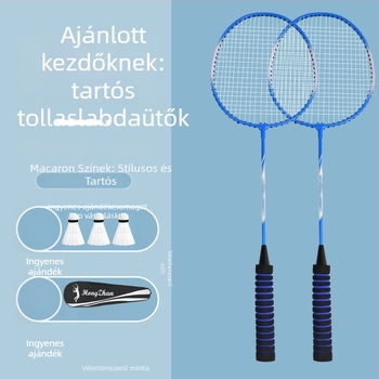 Badmintonütő – 95–100 g, váz vasötvözetből, közepes keménység, 6 darabos csomag