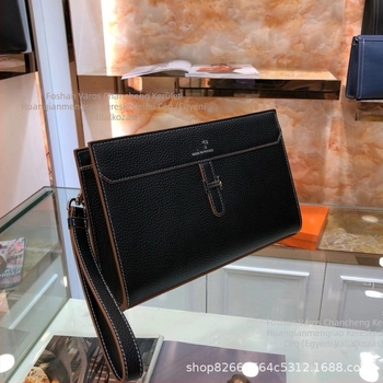 Férfi clutch táska bőrből, utcai stílus, nagy kapacitás, 2025 tavaszi kiadás