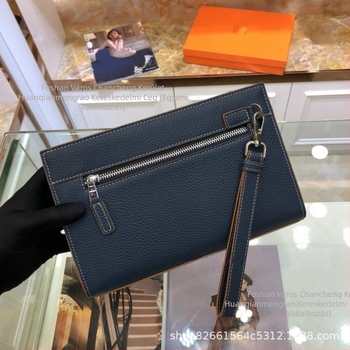Férfi clutch táska bőrből, utcai stílus, nagy kapacitás, 2025 tavaszi kiadás