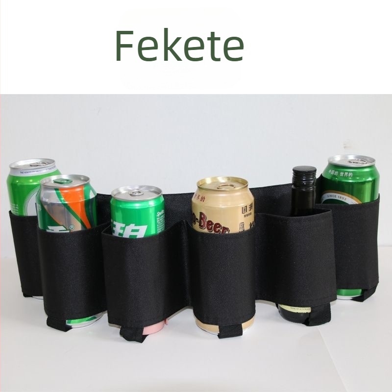 Sport derék táska italokhoz, 6 palackot tárol, Oxford anyag, uniszex, ultra könnyű, kopásálló