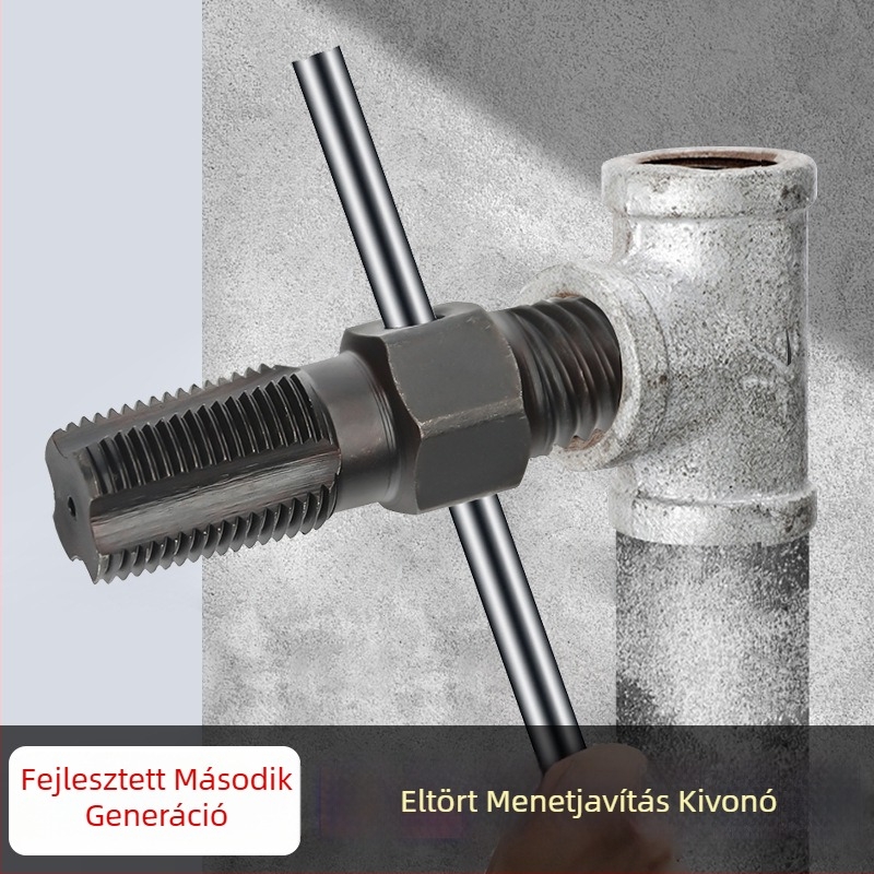 Csavarhúzó kivonó a csaptelekhez és csövekhez – szénacél vízvezeték-szerszám kopott vagy törött menetekhez