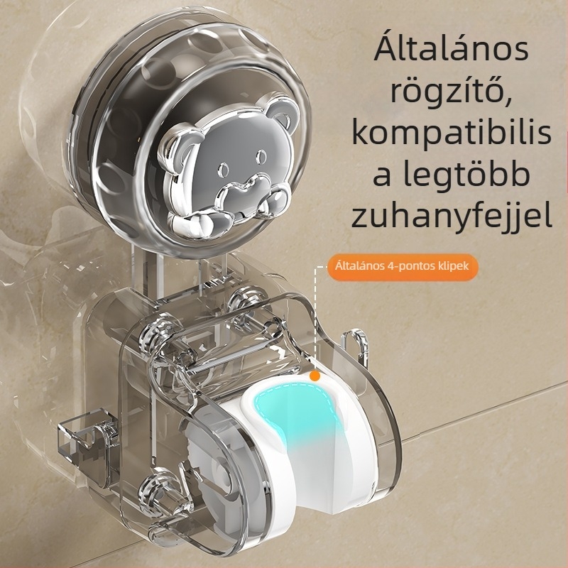 Fürdőkádban használható zuhanytartó – akril, modell 007, ragasztásos szerelés, elektroplatírozott felület, modern minimalista stílus