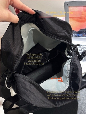 Férfi válltáska crossbody, 12L kapacitás, nejlon, vízálló, állatmintás hímzés, városi minimalista stílus