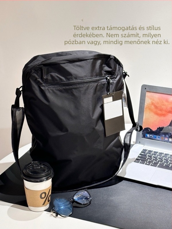 Férfi válltáska crossbody, 12L kapacitás, nejlon, vízálló, állatmintás hímzés, városi minimalista stílus