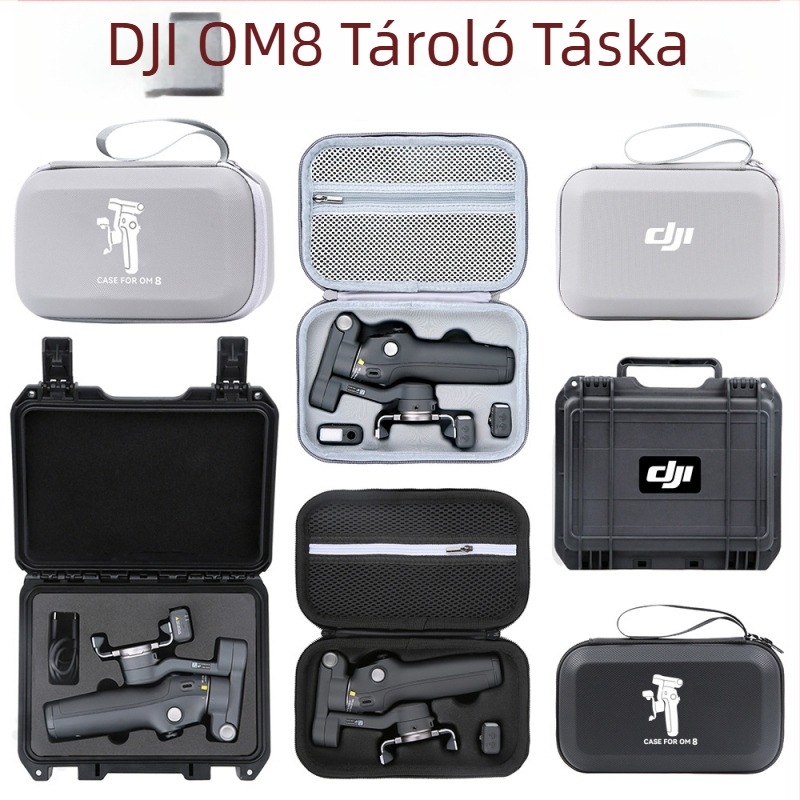 OM8 gimball stabilizátorhoz kemény tok — PU anyag, OM8-kompatibilis, Zero type márka, engedélyezett magánmárka, számla tartalmazva